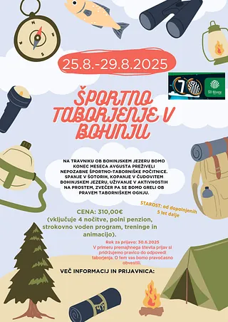 Taborjenje v Bohinju